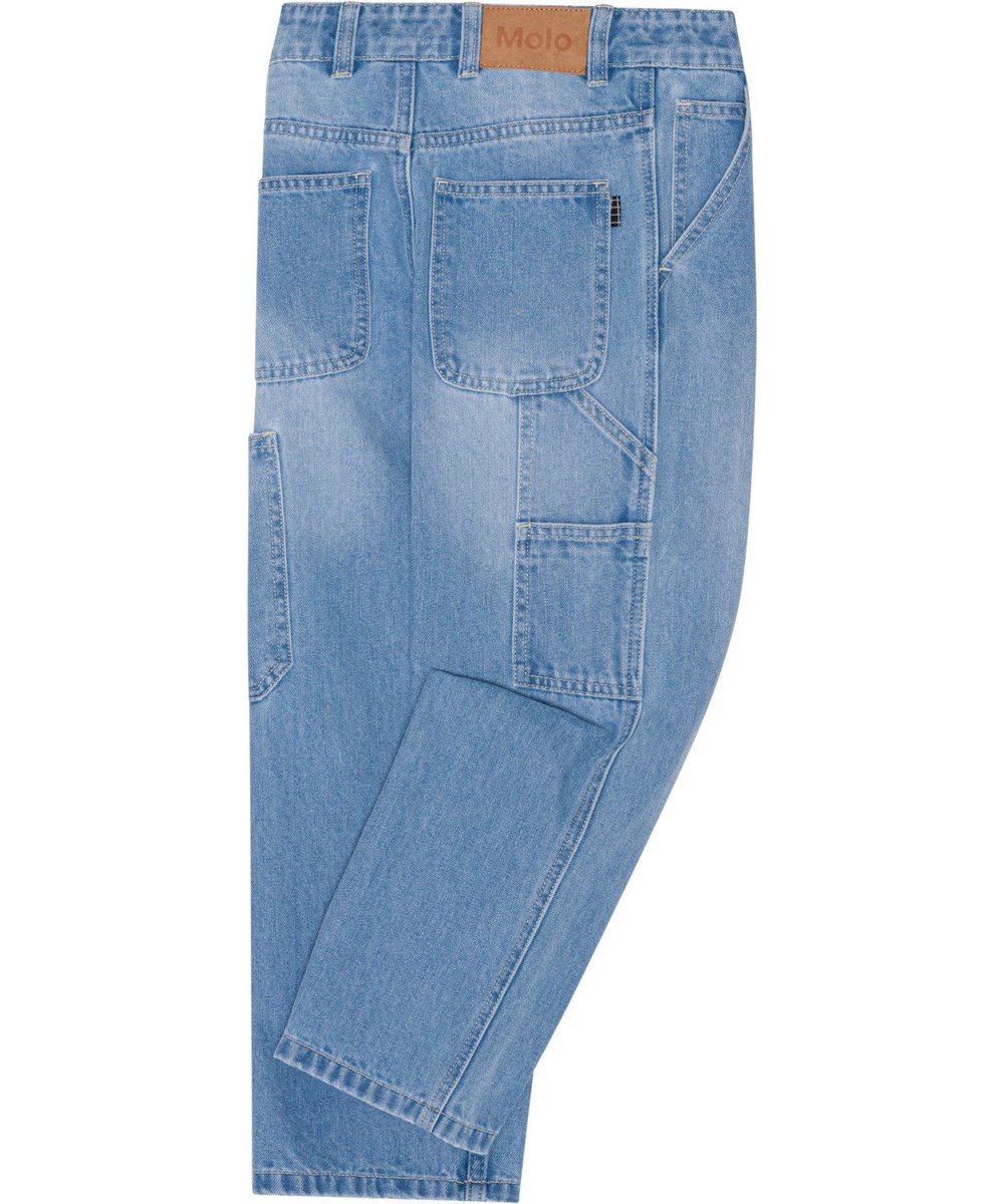 Archer - Lightblue Denim - Light blue, workwear-inspired denim jeans in cotton blend