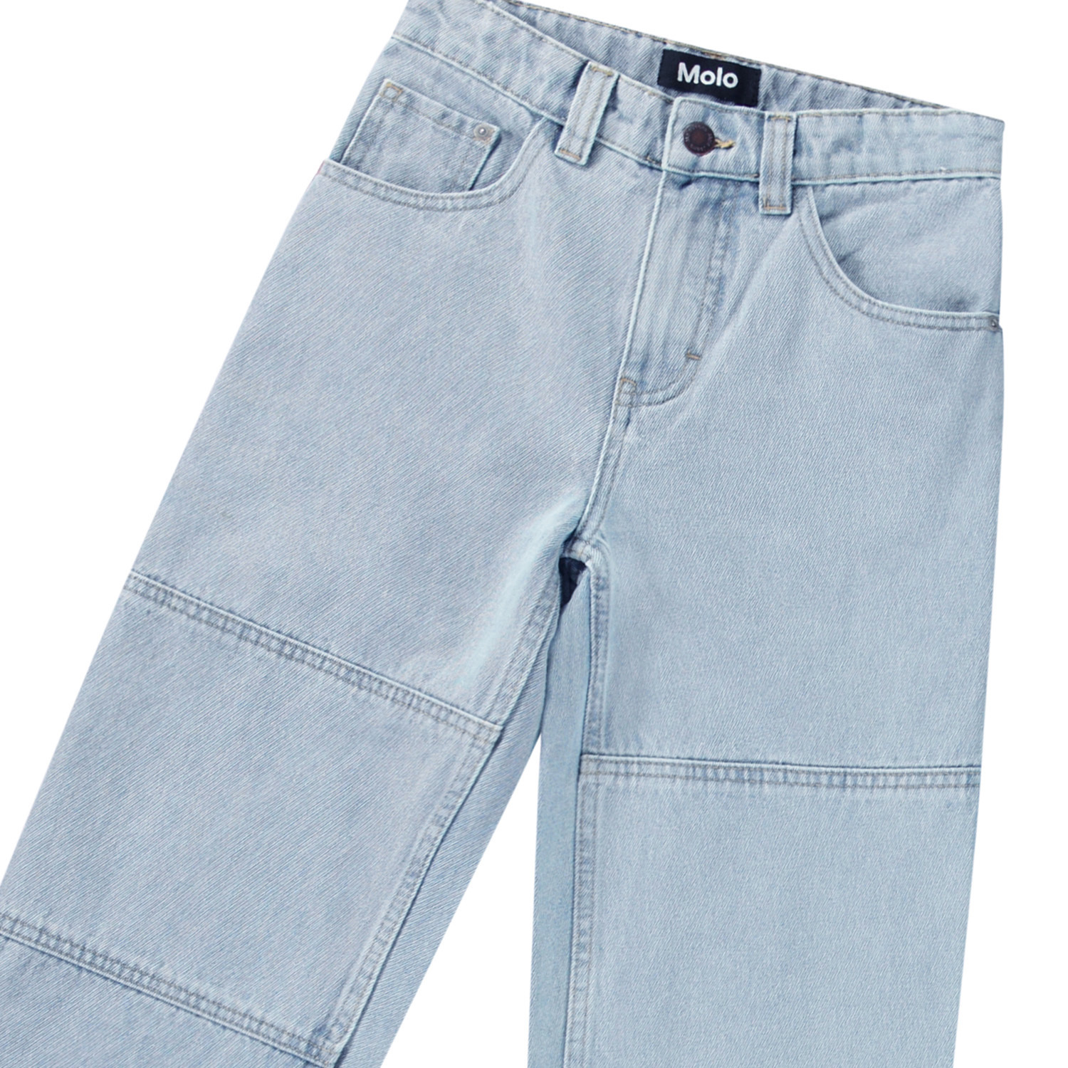 Askane - Sun-Bleach Blue - Light blue oversized jeans for