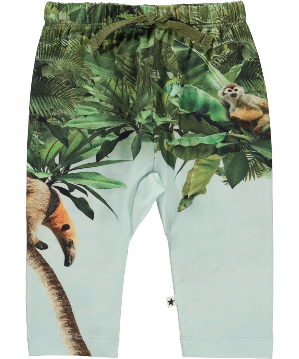 Sabb - Three Animals - Baby trousers with print of jungle and animals
