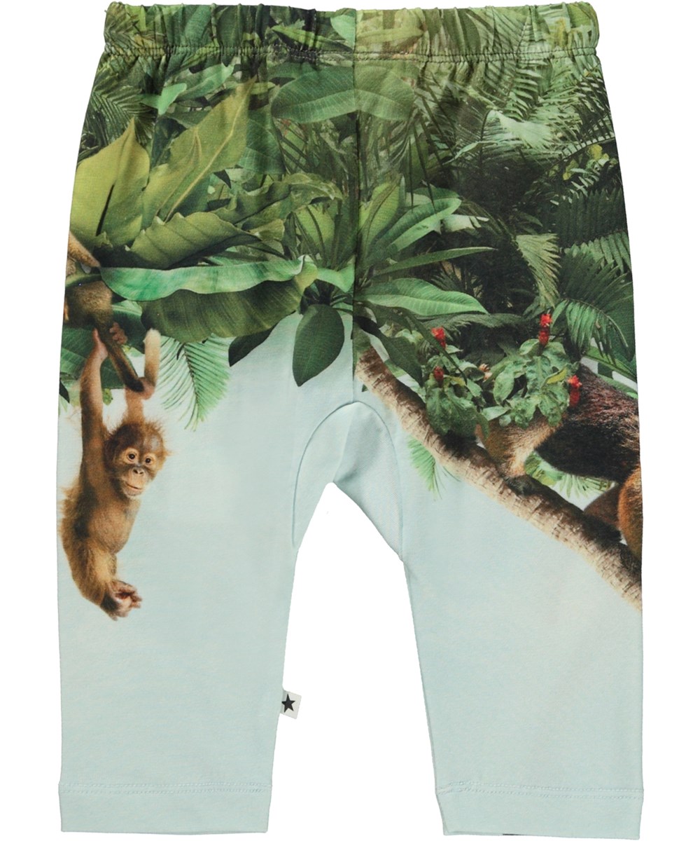Sabb - Three Animals - Baby trousers with print of jungle and animals