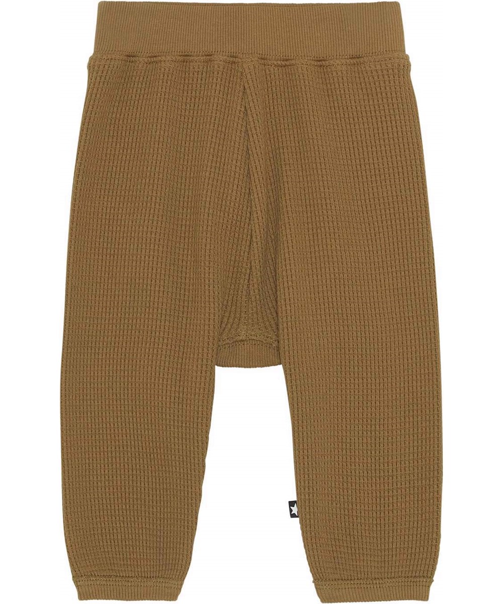 Samantha - Oak - Green brown waffle knit trousers 