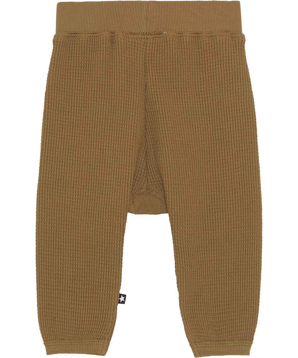 Samantha - Oak - Green brown waffle knit trousers 