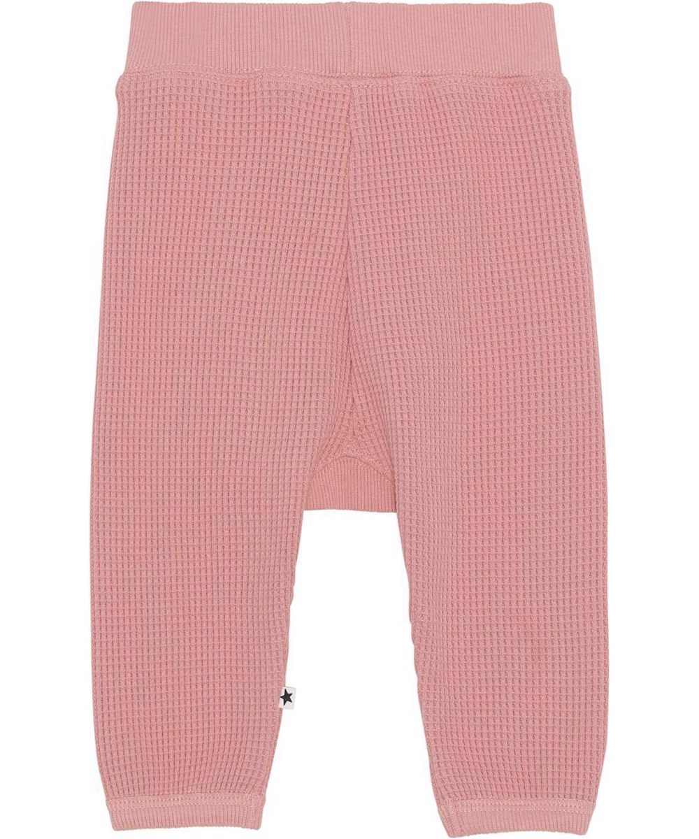Samantha - Rosewater - Rose waffle knit trousers 