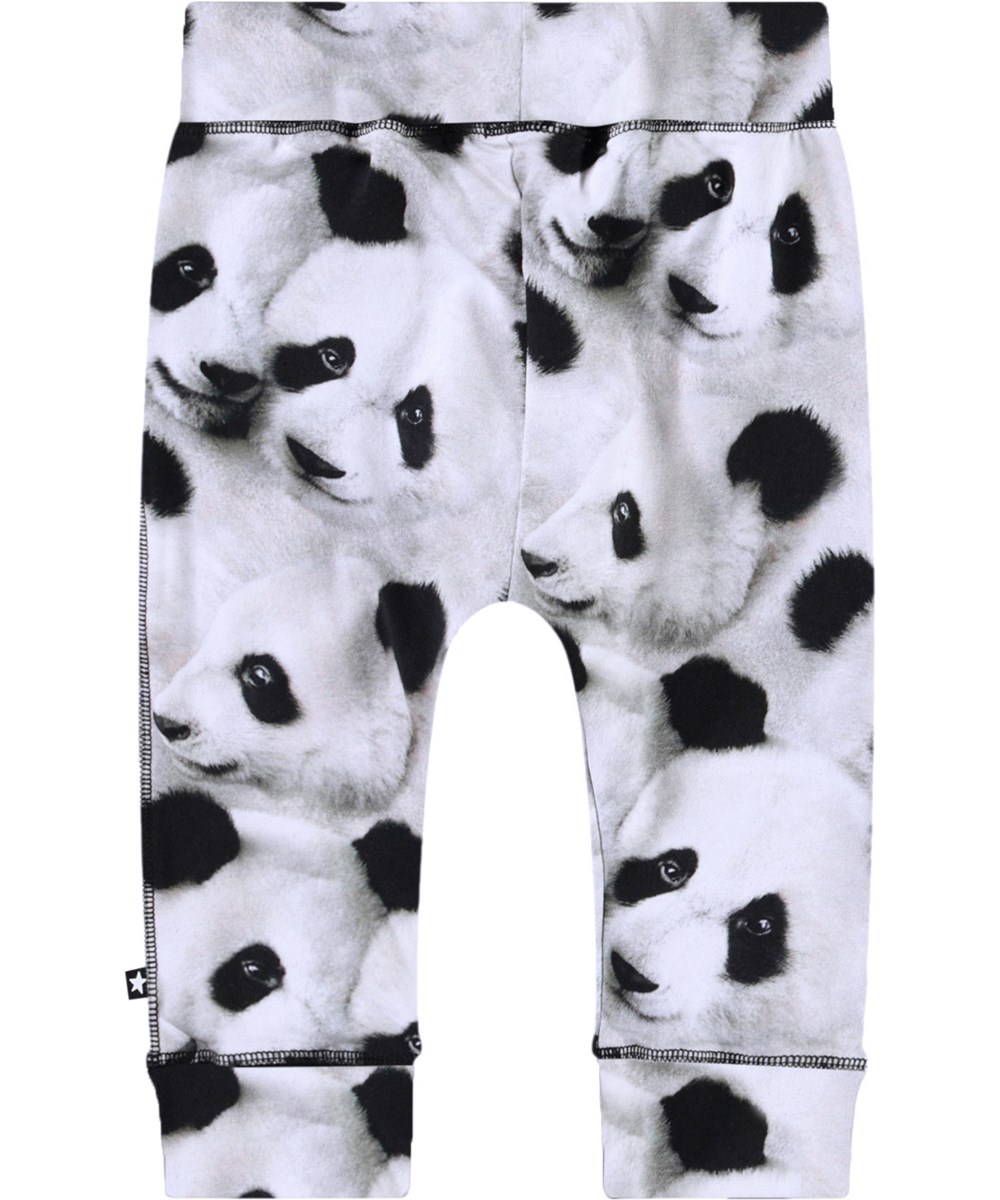 Sammy - Giant Panda - Baby pants in organic cotton with panda print