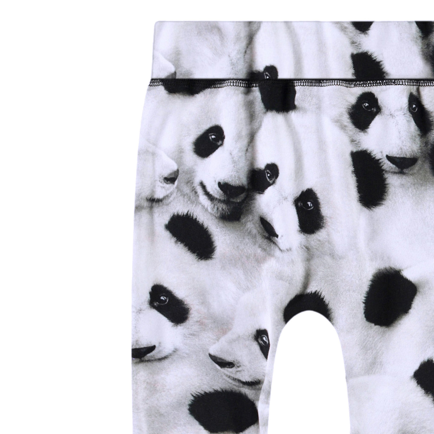 Sammy - Giant Panda - Baby pants in organic cotton with