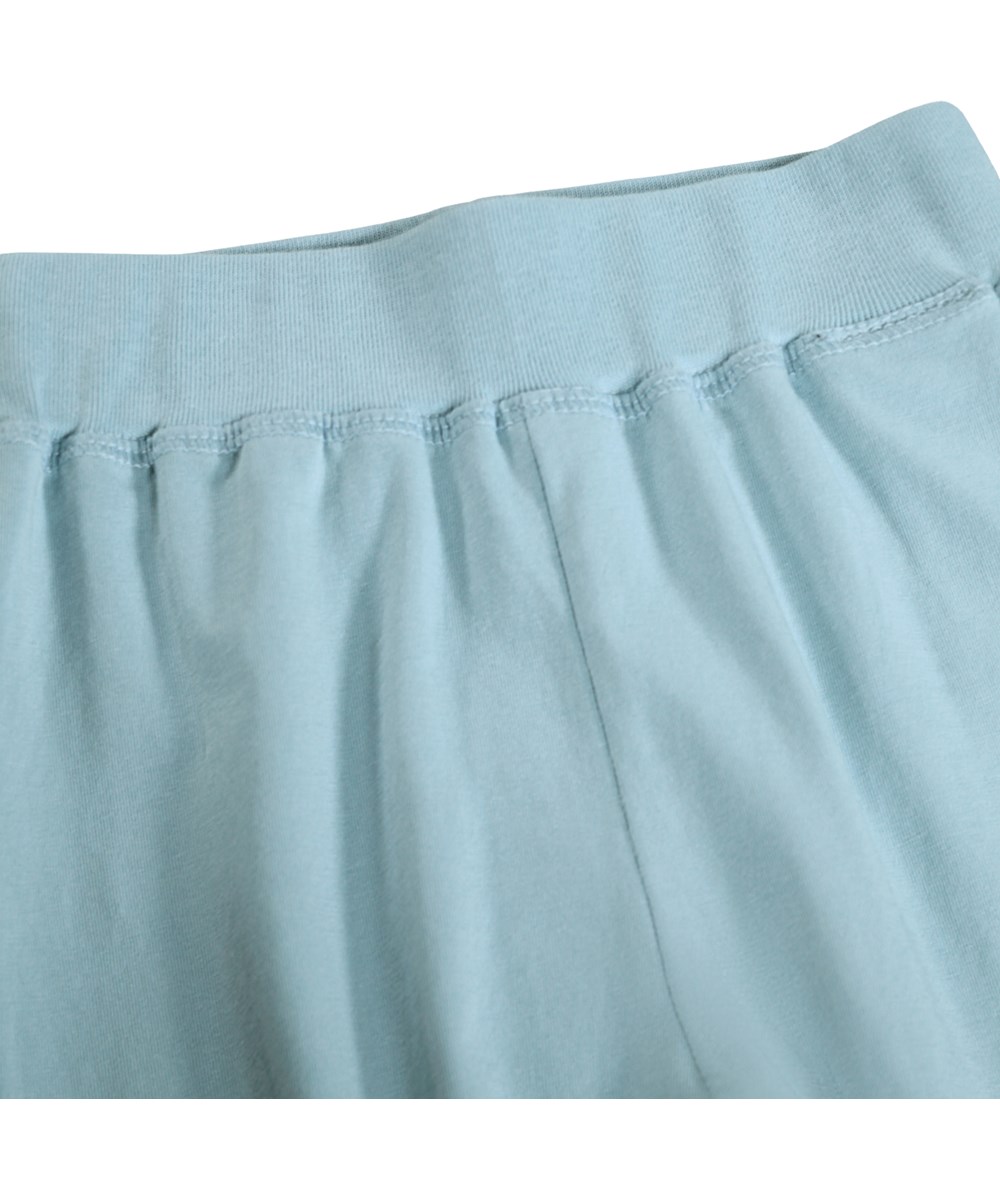 Sammy - Stream - Blue trousers for the little ones made of organic cotton