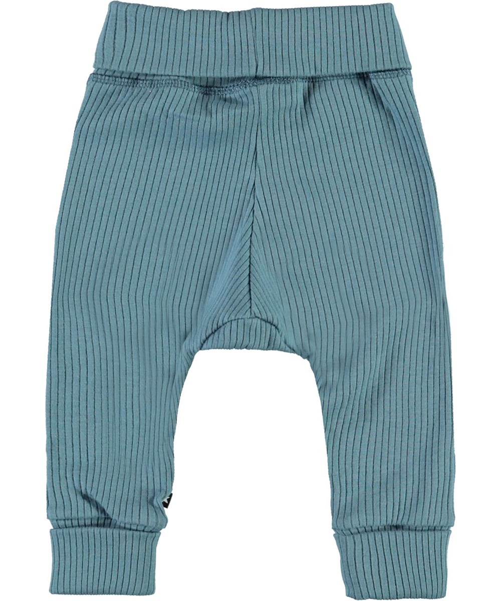 San - Aero - Light blue rib baby trousers