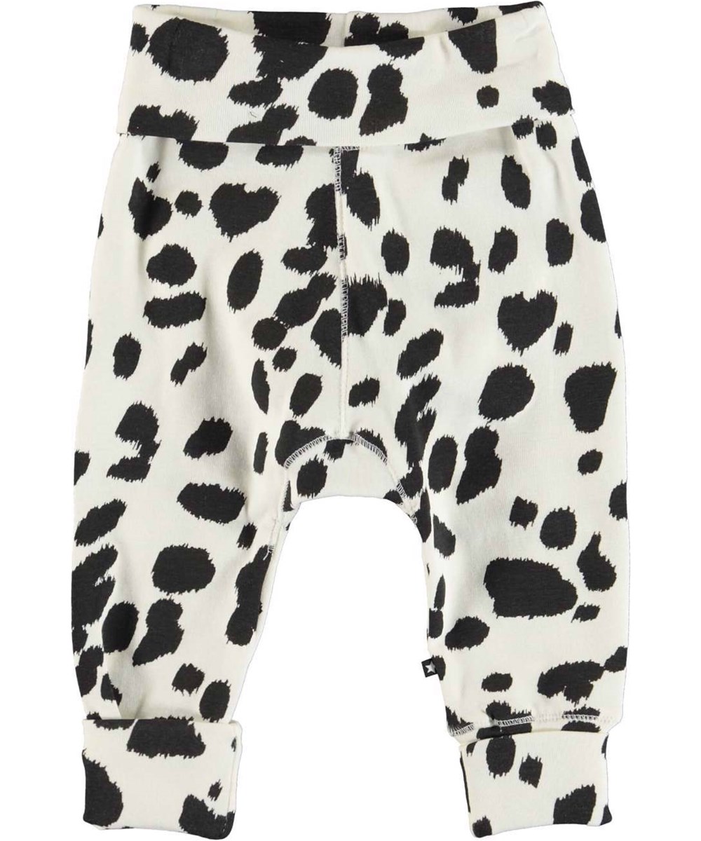 San - Dalmatian - Soft, organic baby trousers dalmation print