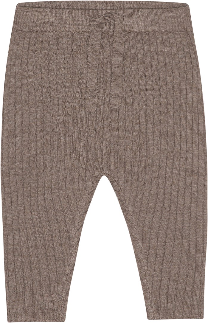 Shadow - Moth Ground - Brown baby trousers in cashmere blend