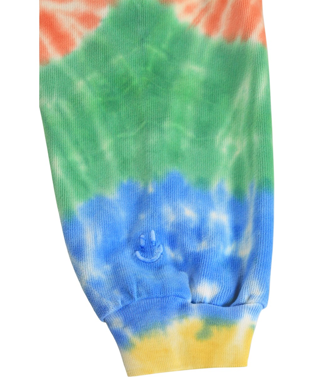 Simeon - Shiny Swirl - Soft, multicoloured sweatpants for the little ones made of organic cotton with a tie-dye print