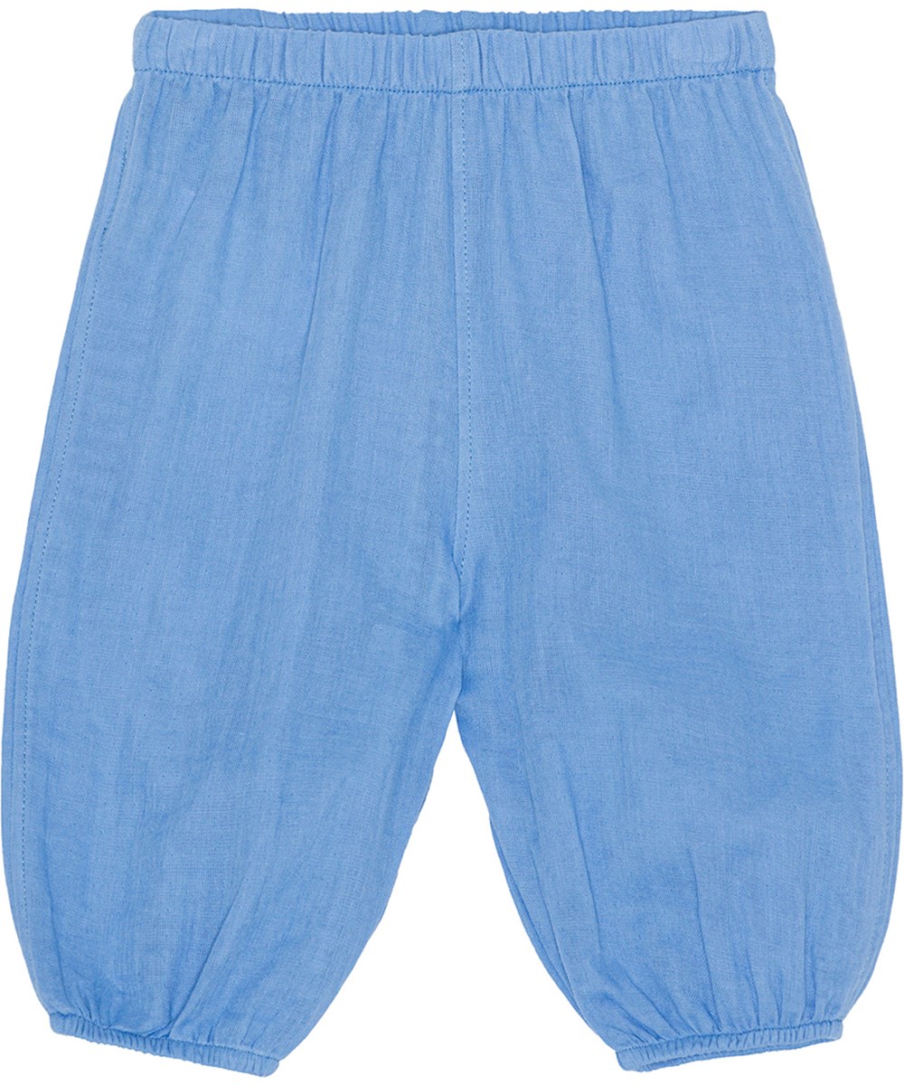 Sun - Forget Me Not - Blue shorts for small children in organic cotton