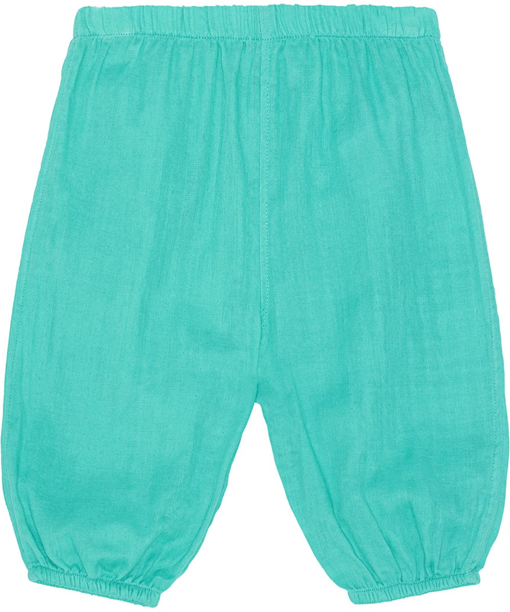 Sun - Pacific - Turquoise shorts for small children in organic cotton