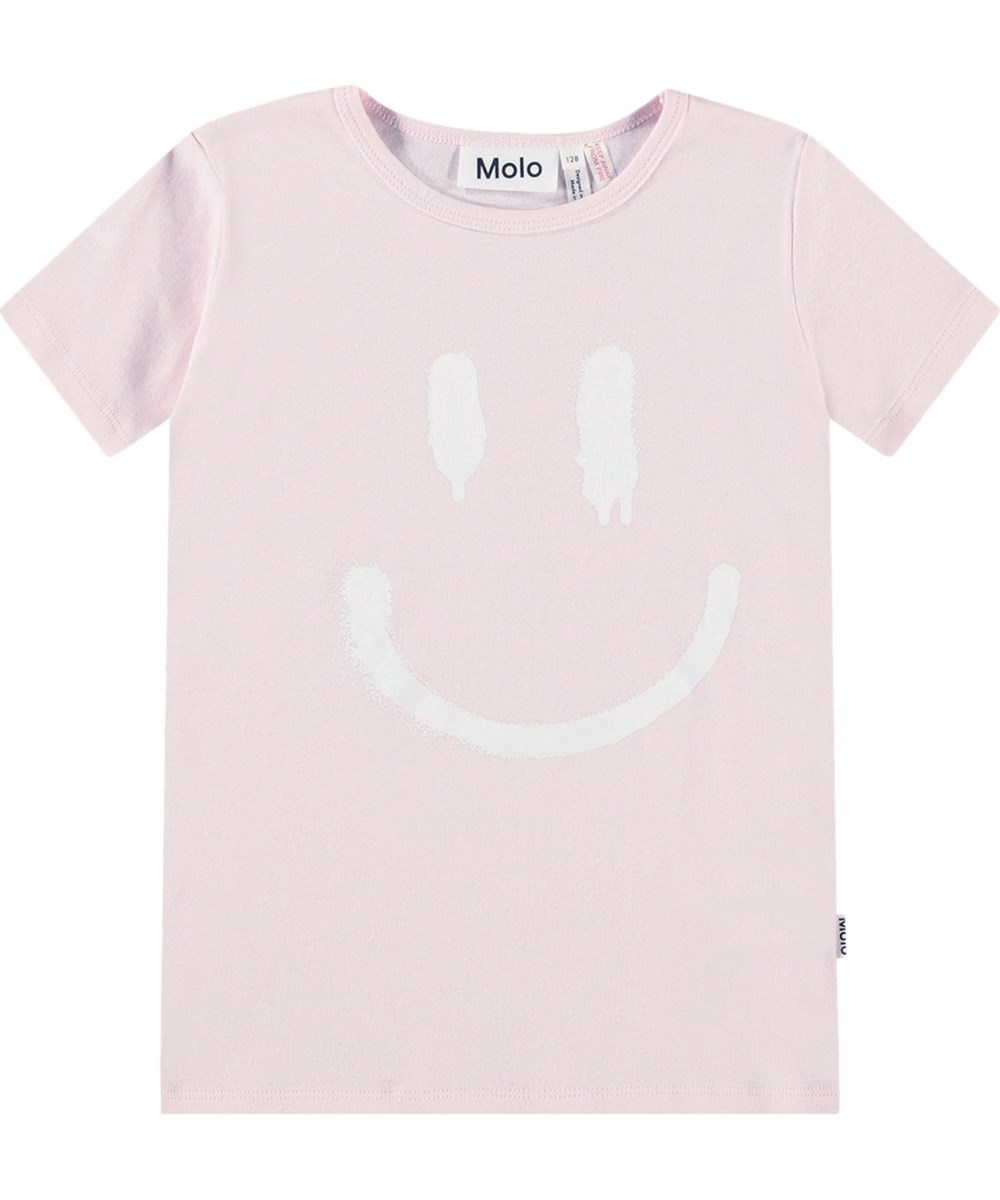 Lou US - Charlotte Pink - Rosa Pyjama mit kurzen Ärmeln und Beinen aus dehnbarem Öko-Baumwolle.