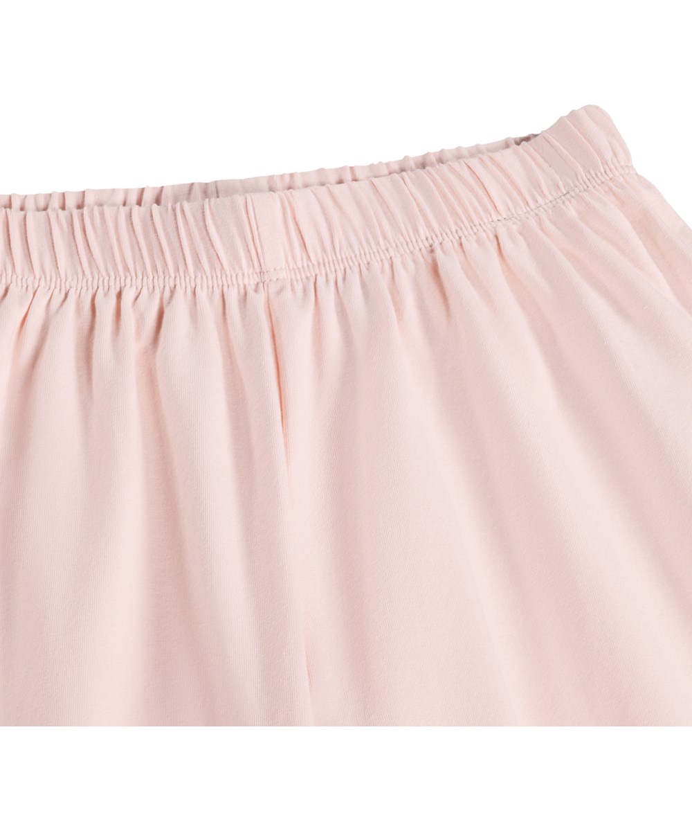 Lou US - Cloud Pink - Rosa zweiteiliger Schlafanzug für Kinder aus Bio-Baumwolle mit Aufdruck