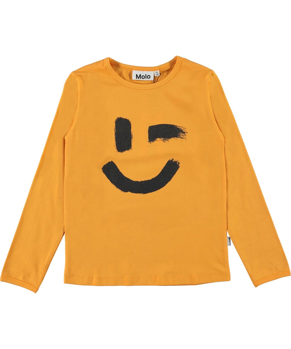 Lov - Sunset Orange - Nachtwäsche in Orange mit Smiley