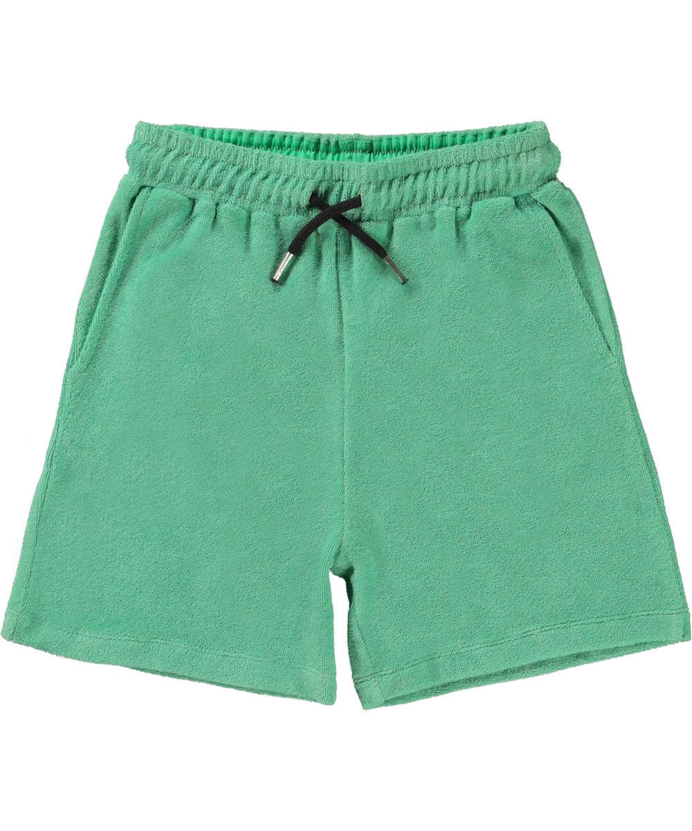 Abay - Menthe - Green terry shorts