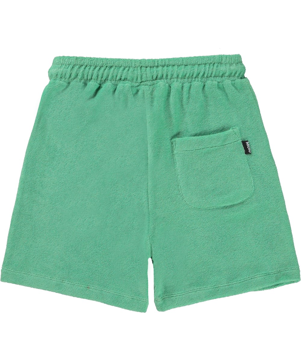Abay - Menthe - Green terry shorts