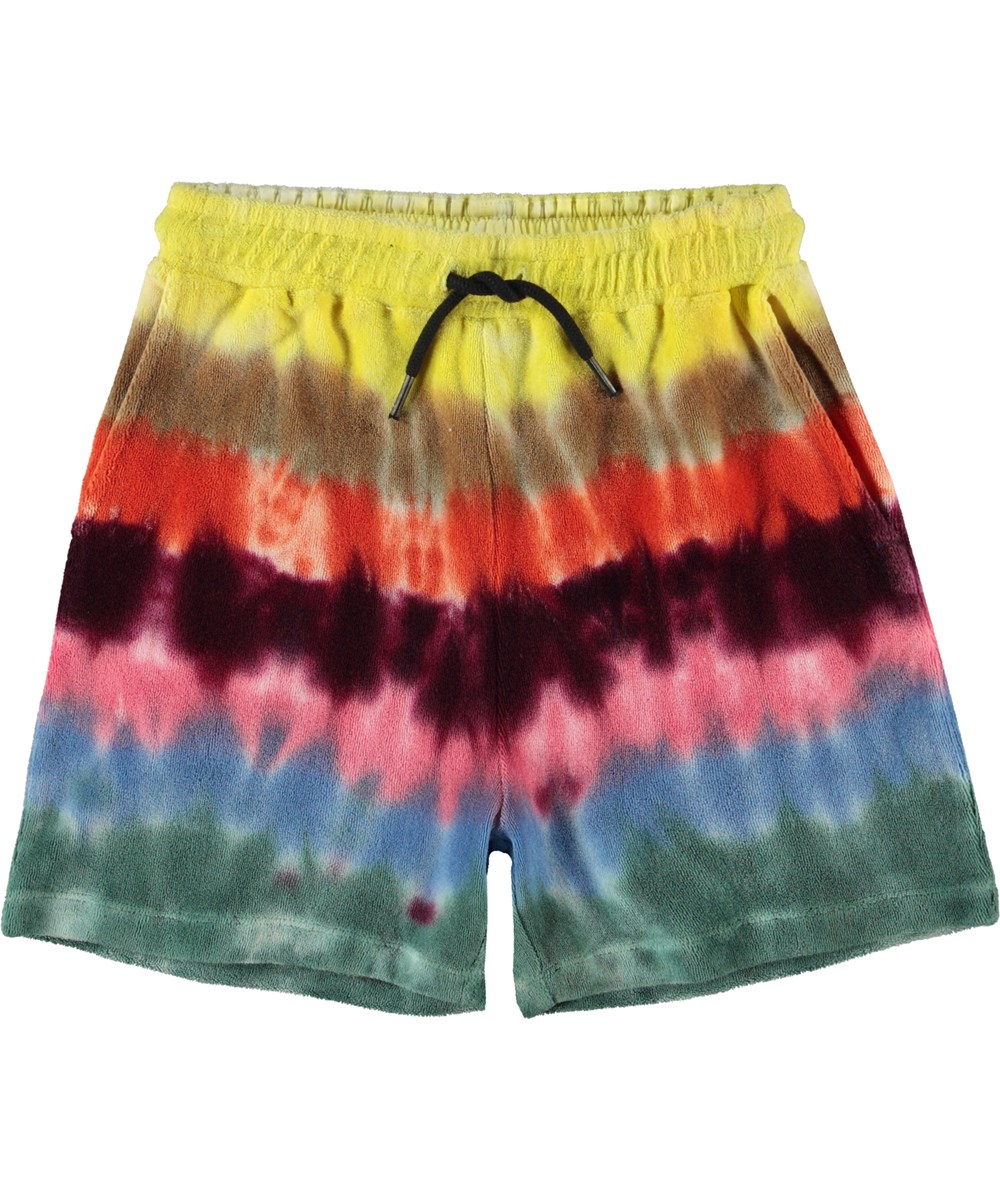 Abay - Rainbow Mist - Rainbow coloured terry shorts