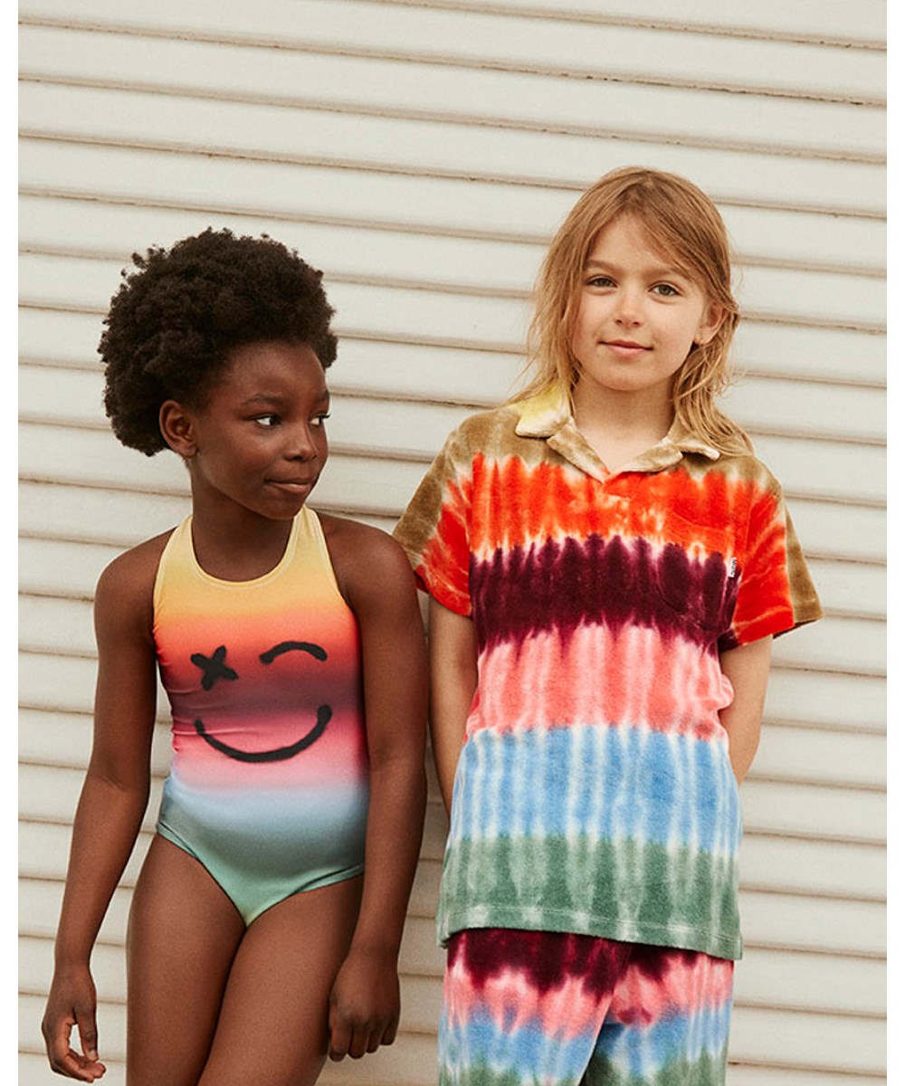 Abay - Rainbow Mist - Rainbow coloured terry shorts