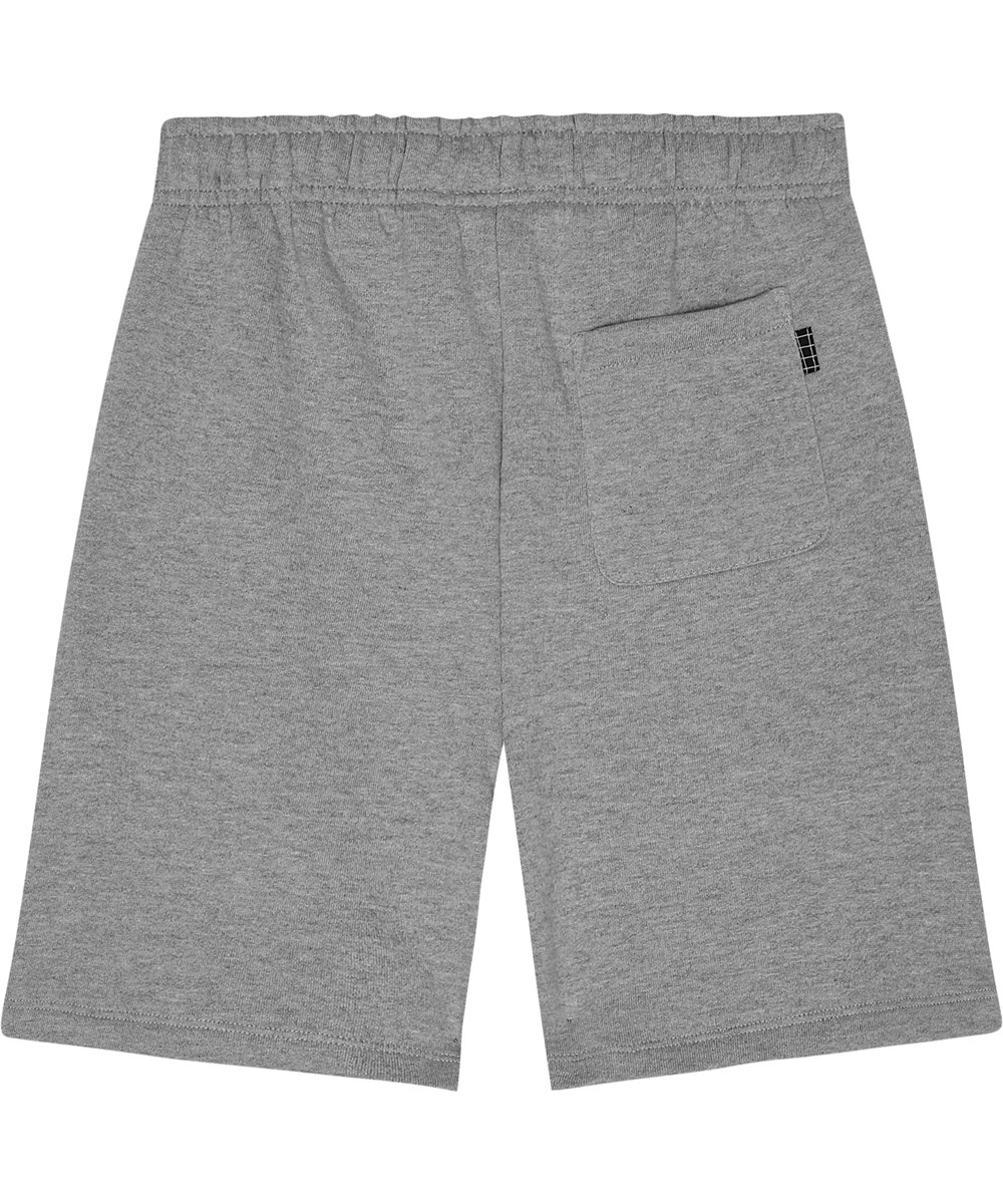 Adian - Grey Melange - Grå økologiske shorts