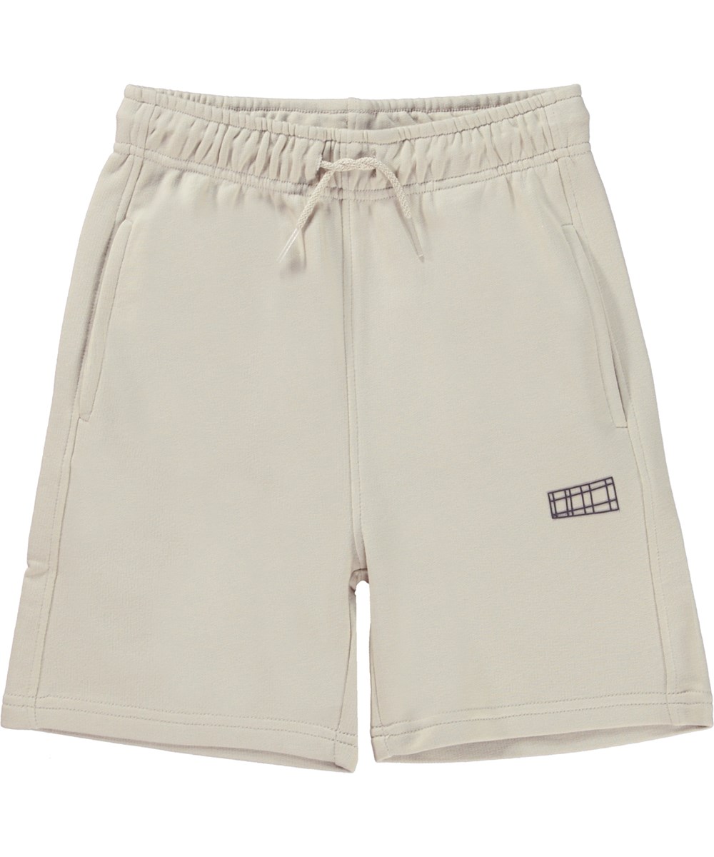 Adian - Overcast - Unisex shorts in light beige