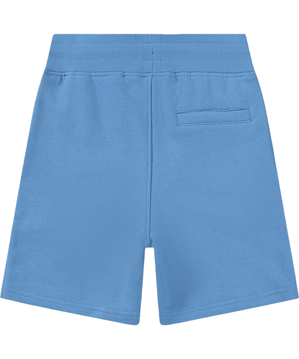 Alw - Blue Tide - Blaue Shorts für Kinder aus weichem Bio-Baumwolljersey