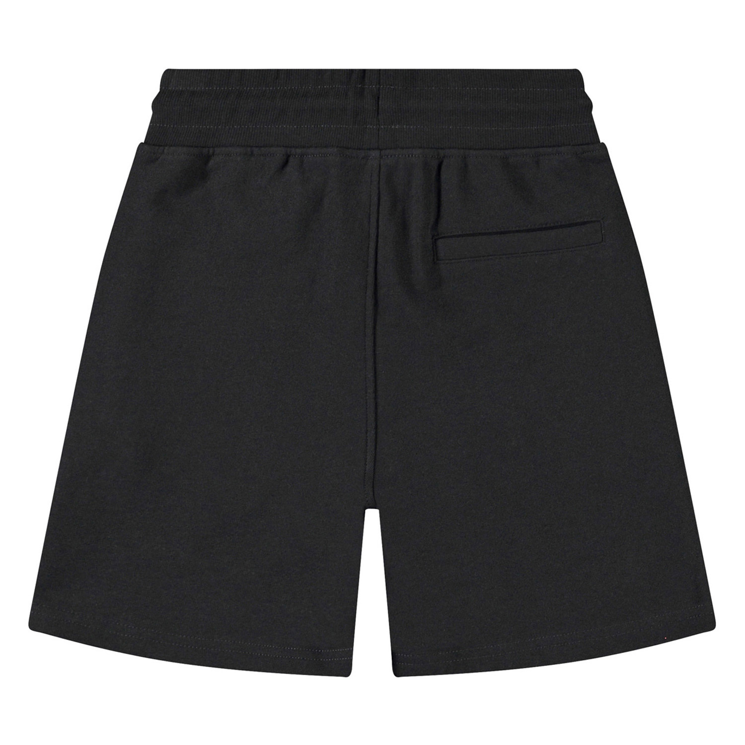 Alw - Black - Black shorts in organic cotton with a white