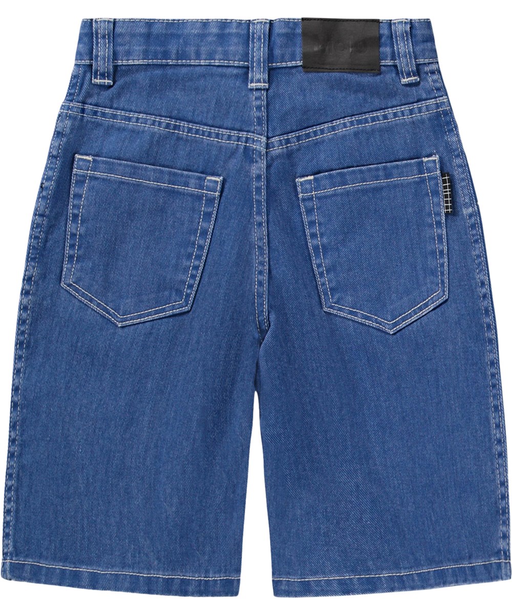 Art - Swell Blue Wash - Blaue, weite Jeansshorts für Kinder aus Bio-Baumwolle