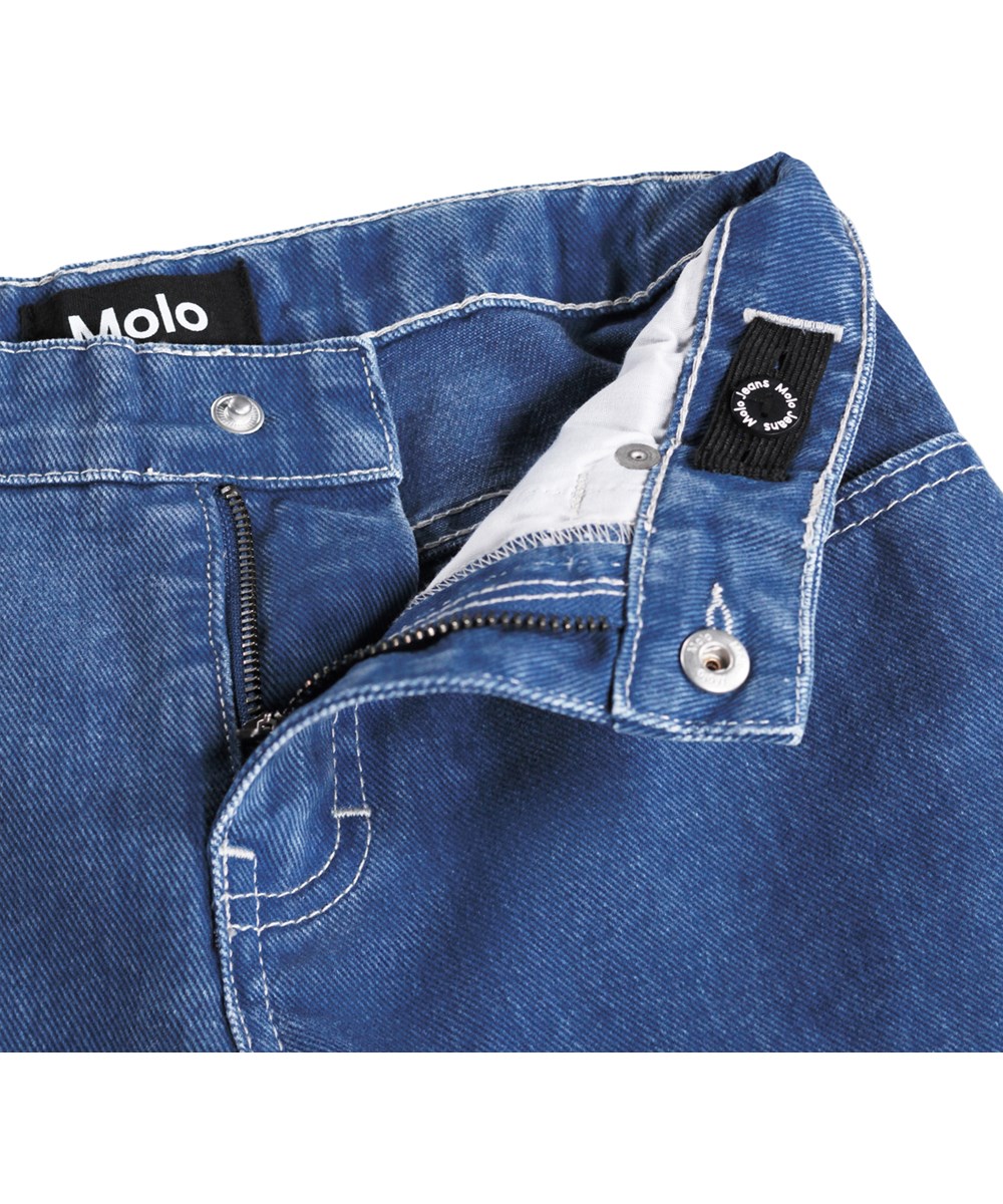 Art - Swell Blue Wash - Blaue, weite Jeansshorts für Kinder aus Bio-Baumwolle