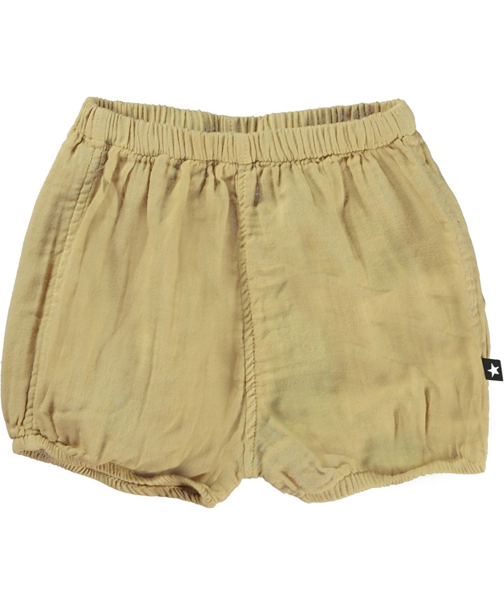 Somos - Cardboard - Green baby shorts in cotton