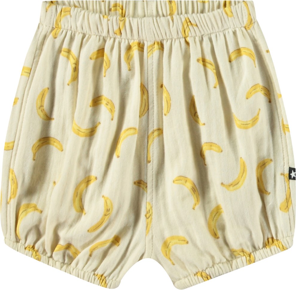 Somos - Cute Bananas - Shorts i økologisk bomuld til baby.