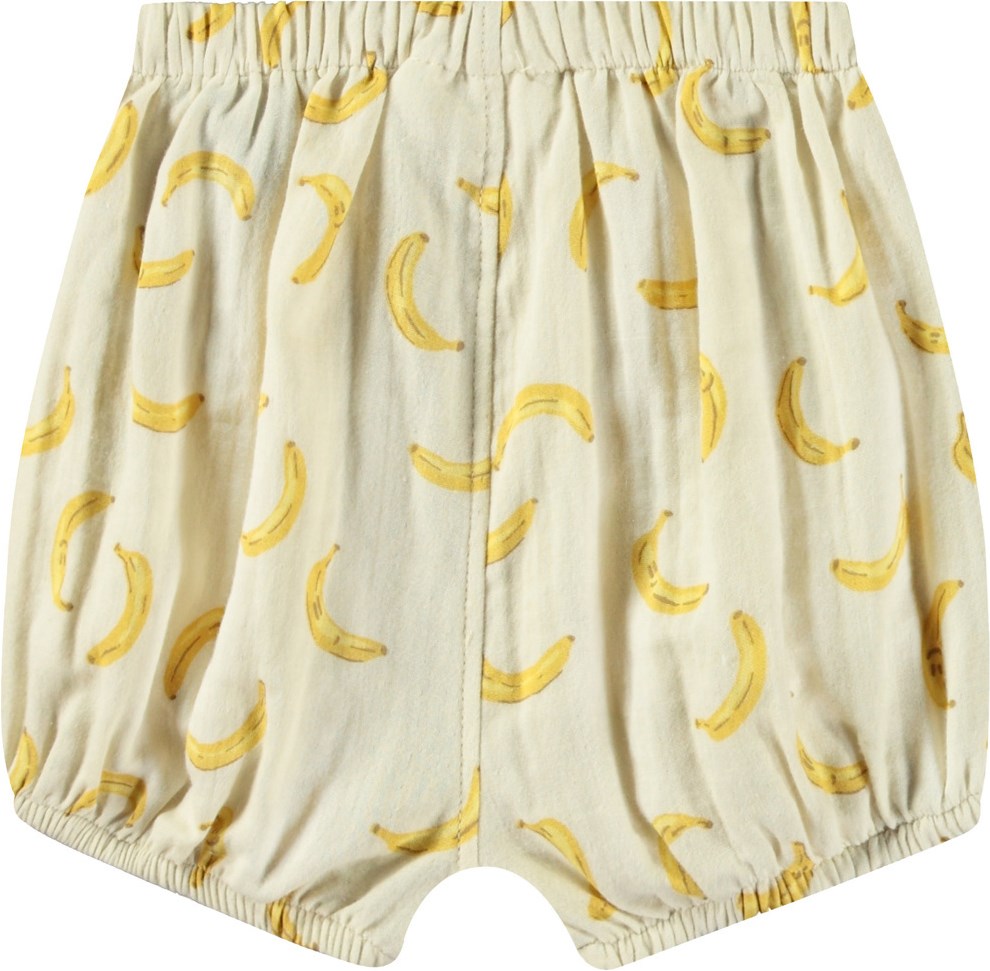 Somos - Cute Bananas - Shorts i økologisk bomuld til baby.