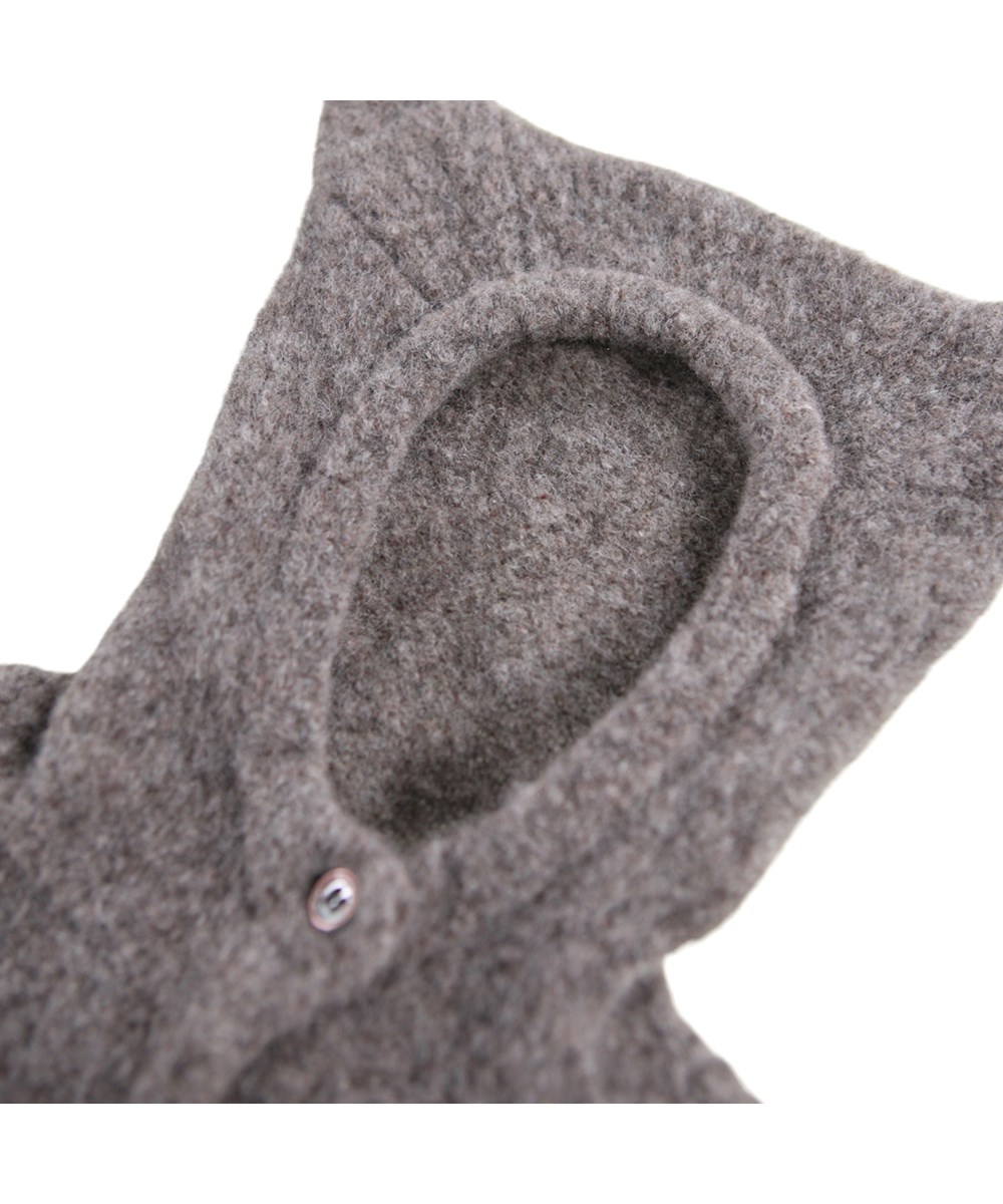 Bash - Echo Melange - Grijze wollen vest voor de kleintjes gemaakt van een zachte wolmix.