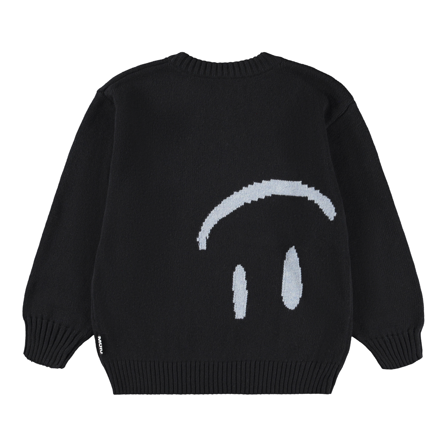 Bello - Smile Smile - Black knitted sweater for children made of a