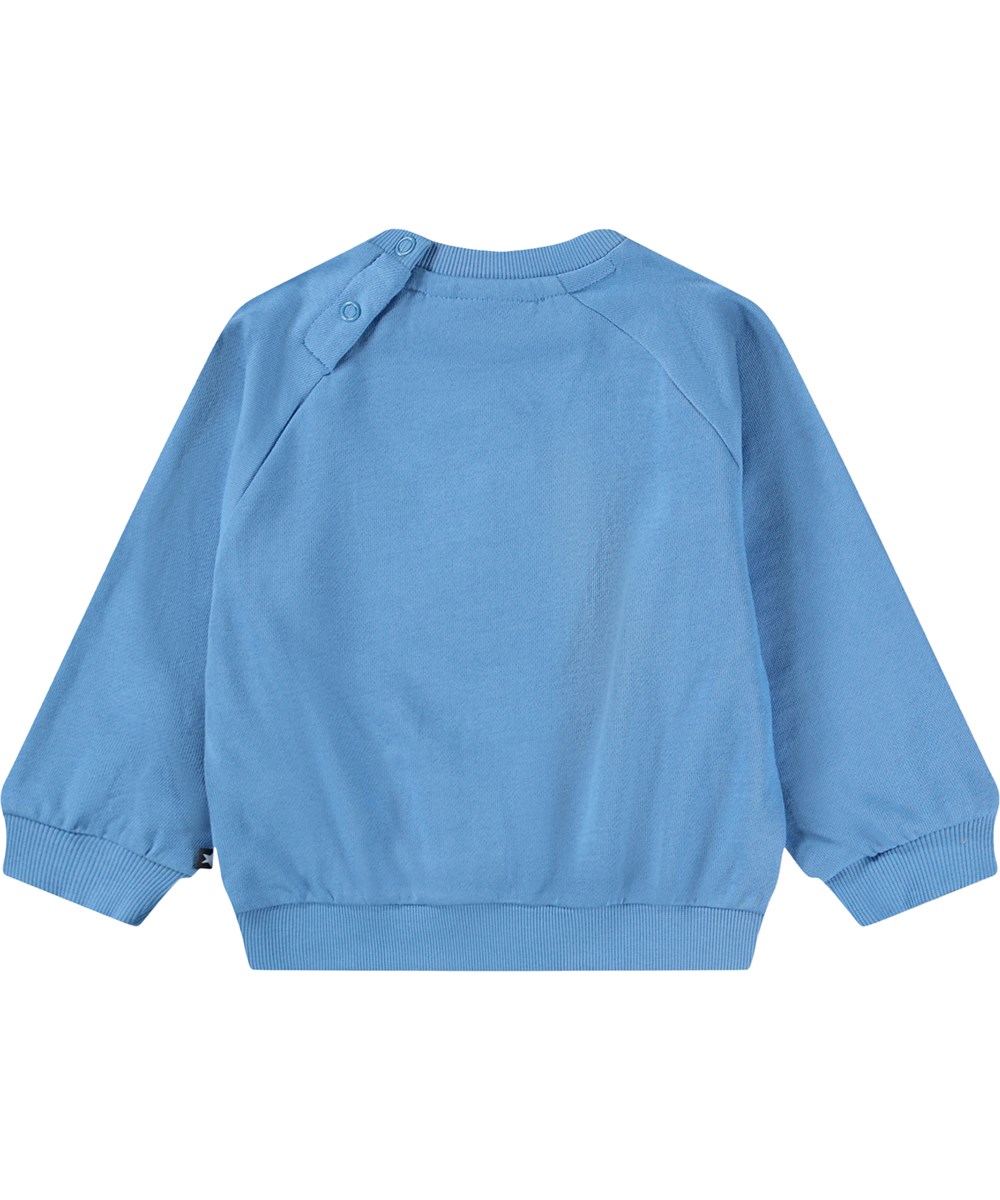 Disc - Blue Tide - Soft, blue sweatshirt for the little ones made of organic cotton 