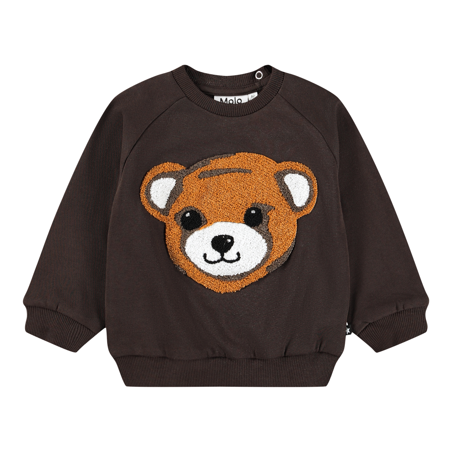 Disc - Dark Cocoa - Dark brown sweatshirt for the little