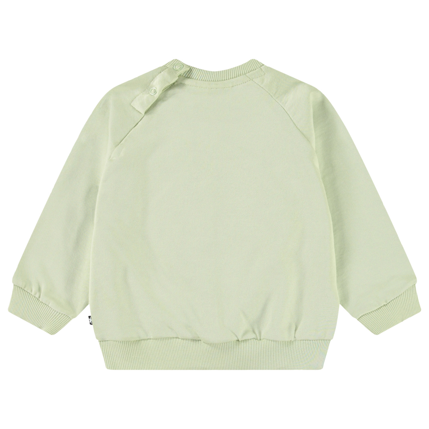 Disc - Misty Green - Organic light green baby sweatshirt