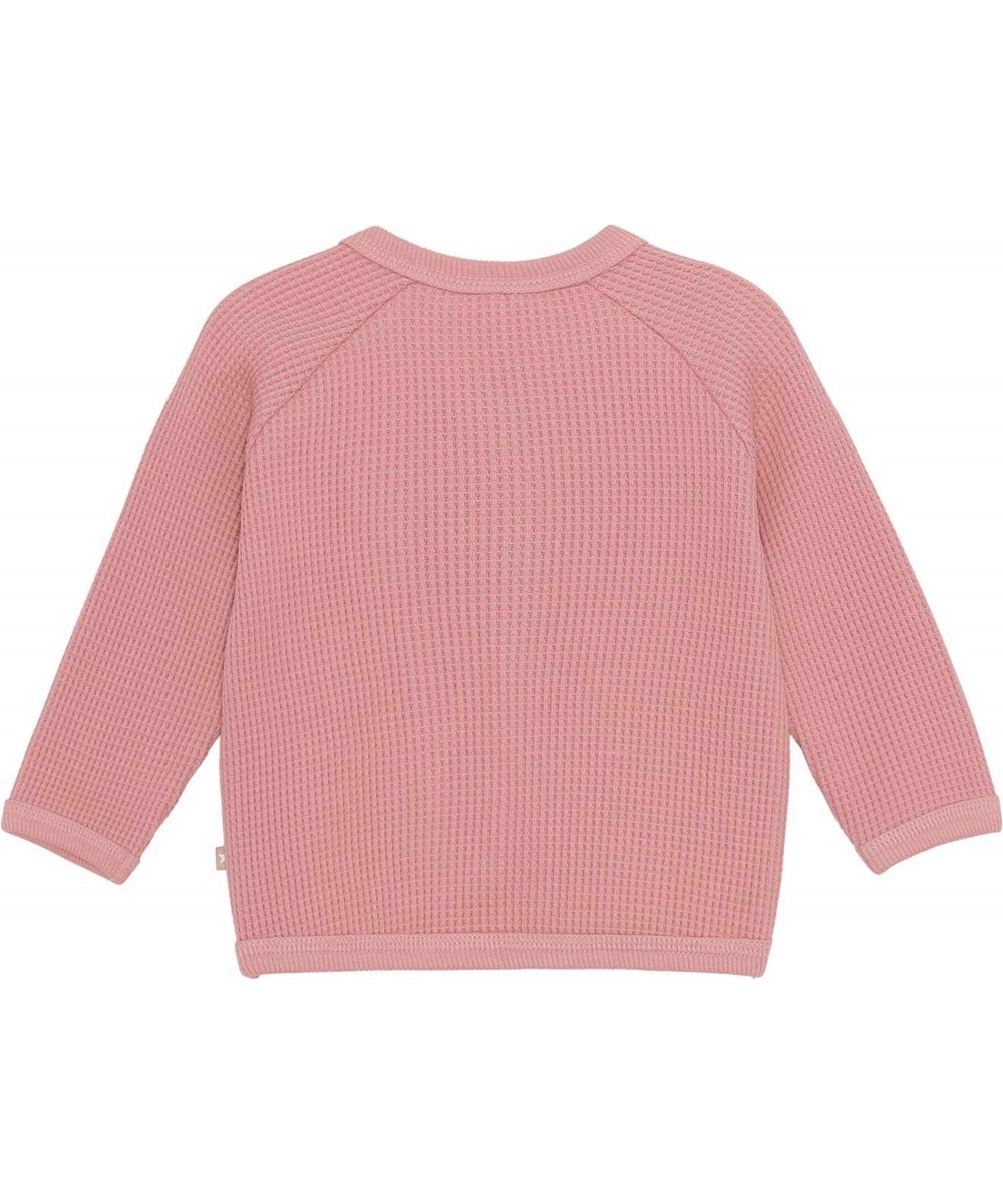 Dory - Rosewater - Organic waffle knit pink cardigan