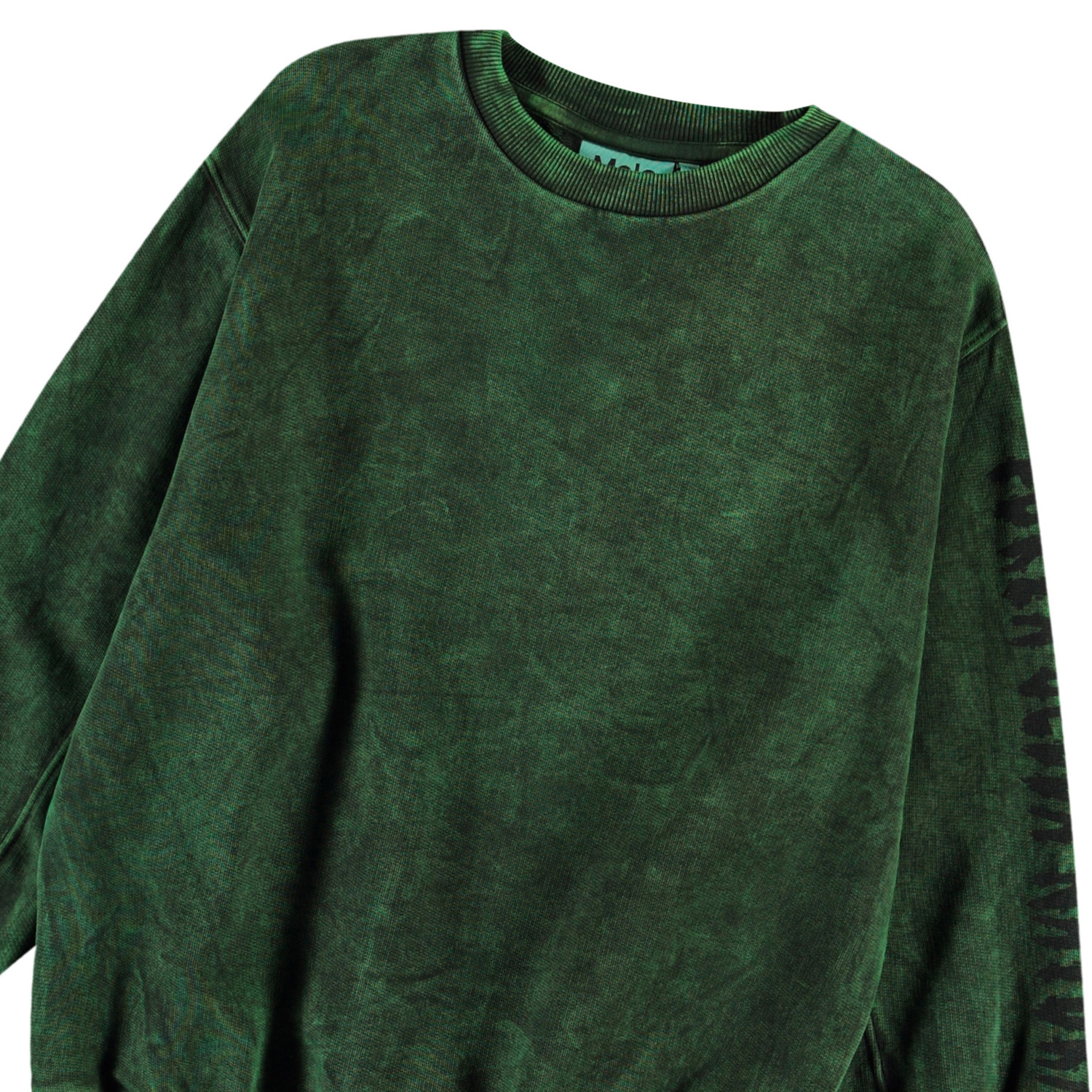 Magni - Amazonas Dye - Green sweatshirt with print for children in