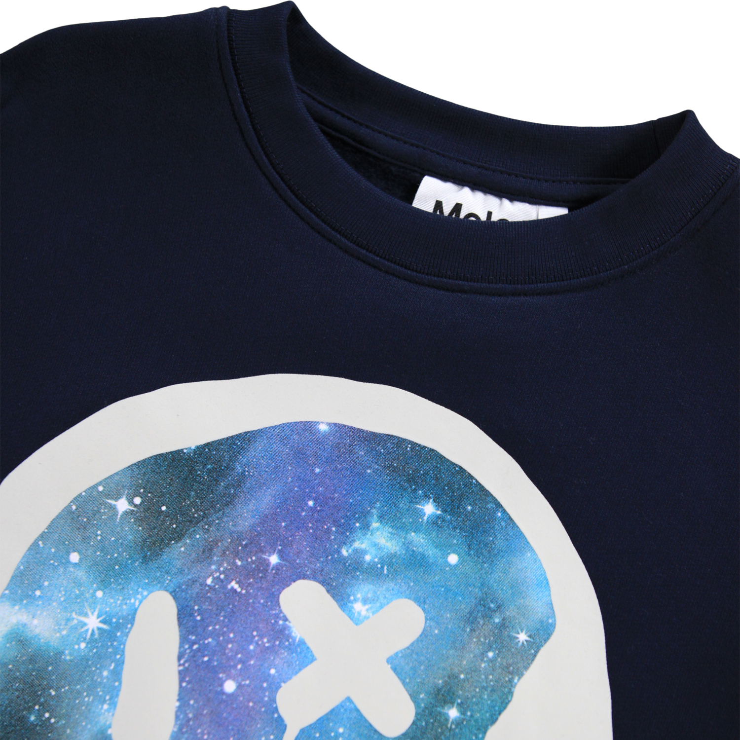 Mar - Drippy Galaxy - Dark blue sweatshirt for children made of