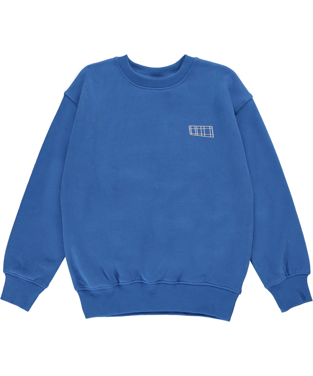 Memphis - Astro Blue - Blue organic unisex sweatshirt