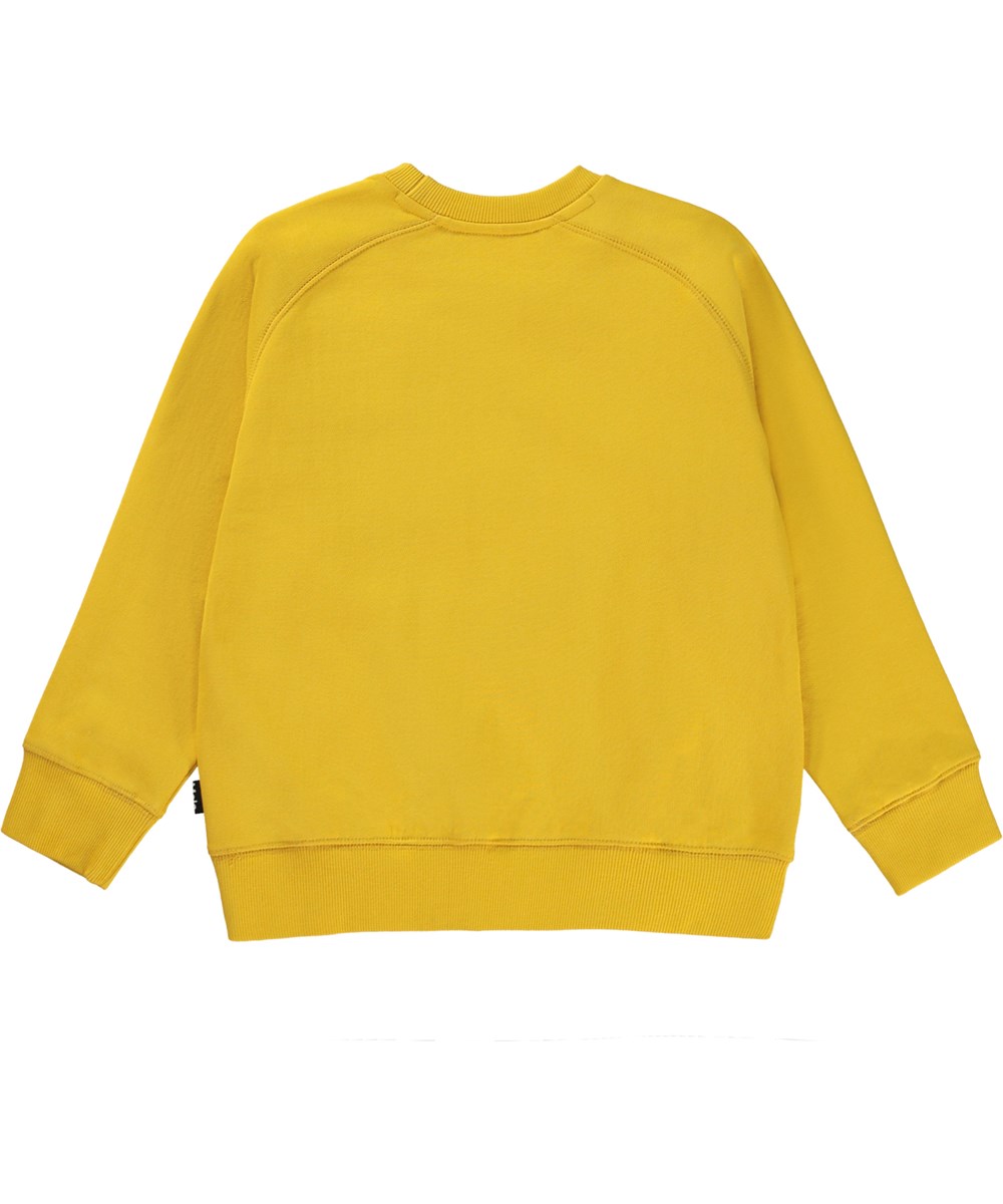 Mike - Sunray - Yellow unisex sweatshirt with smiley face