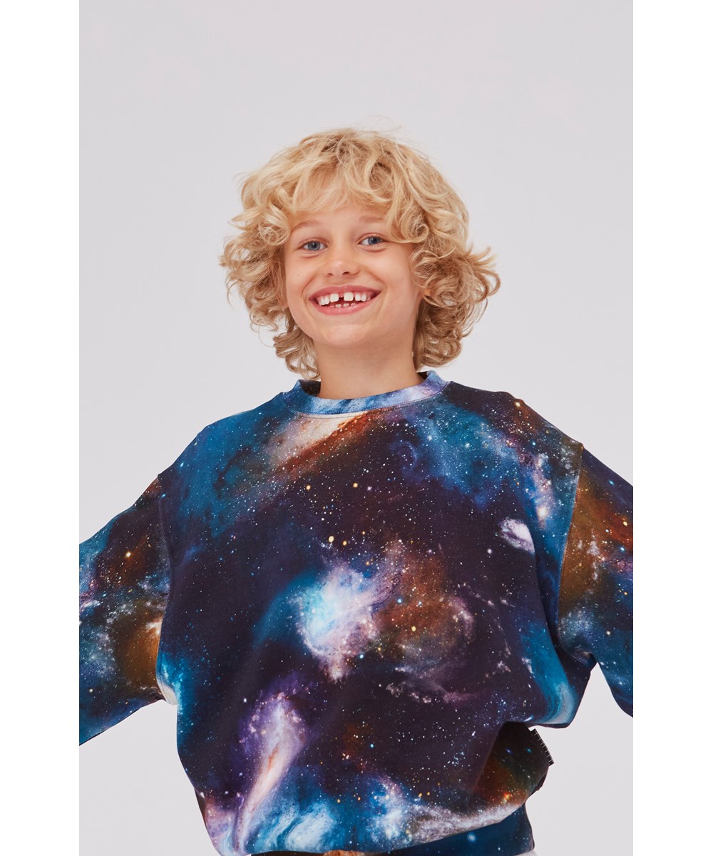 Monti - Galaxies - Organic unisex sweatshirt with galaxy print