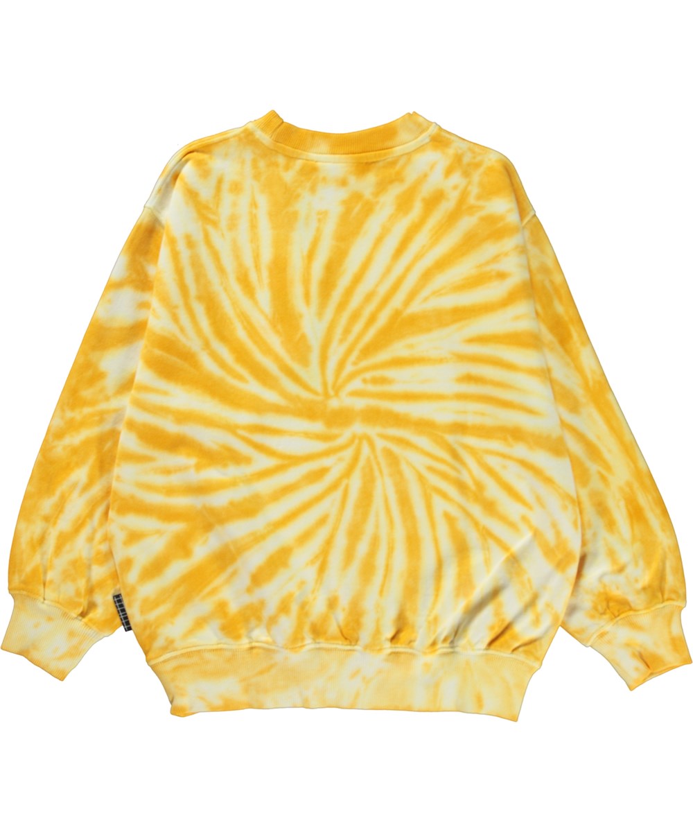 Monti - Sunny Tie Dye - Unisex sweatshirt in yellow tie-dye