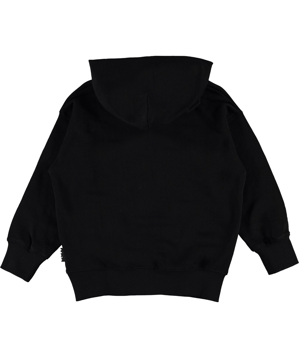 Moz - Black - Black hoodie I love earth