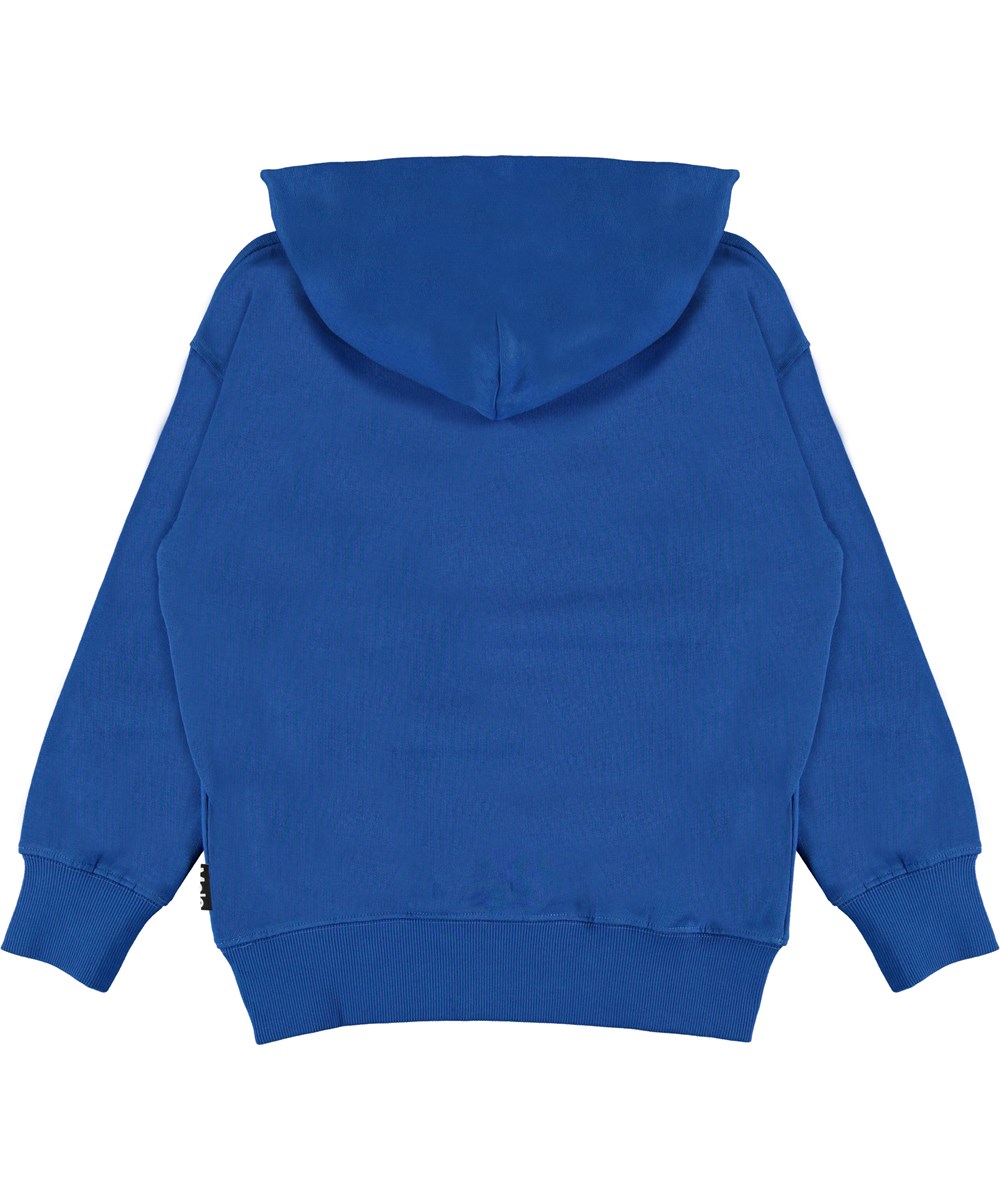 Moz - Cobalt - Blue hoodie I love earth