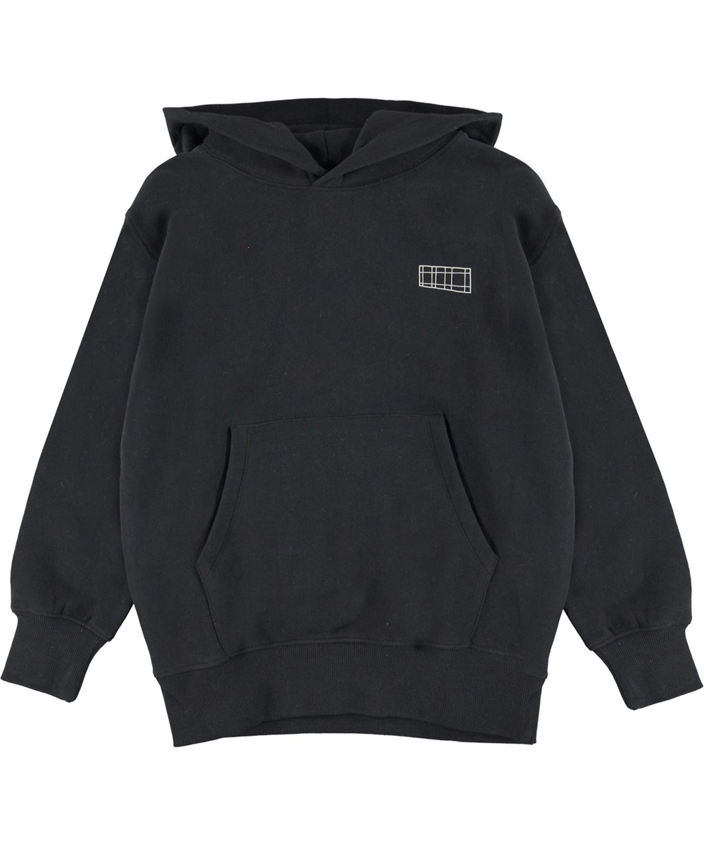 Moz - Black - Black organic unisex hoodie