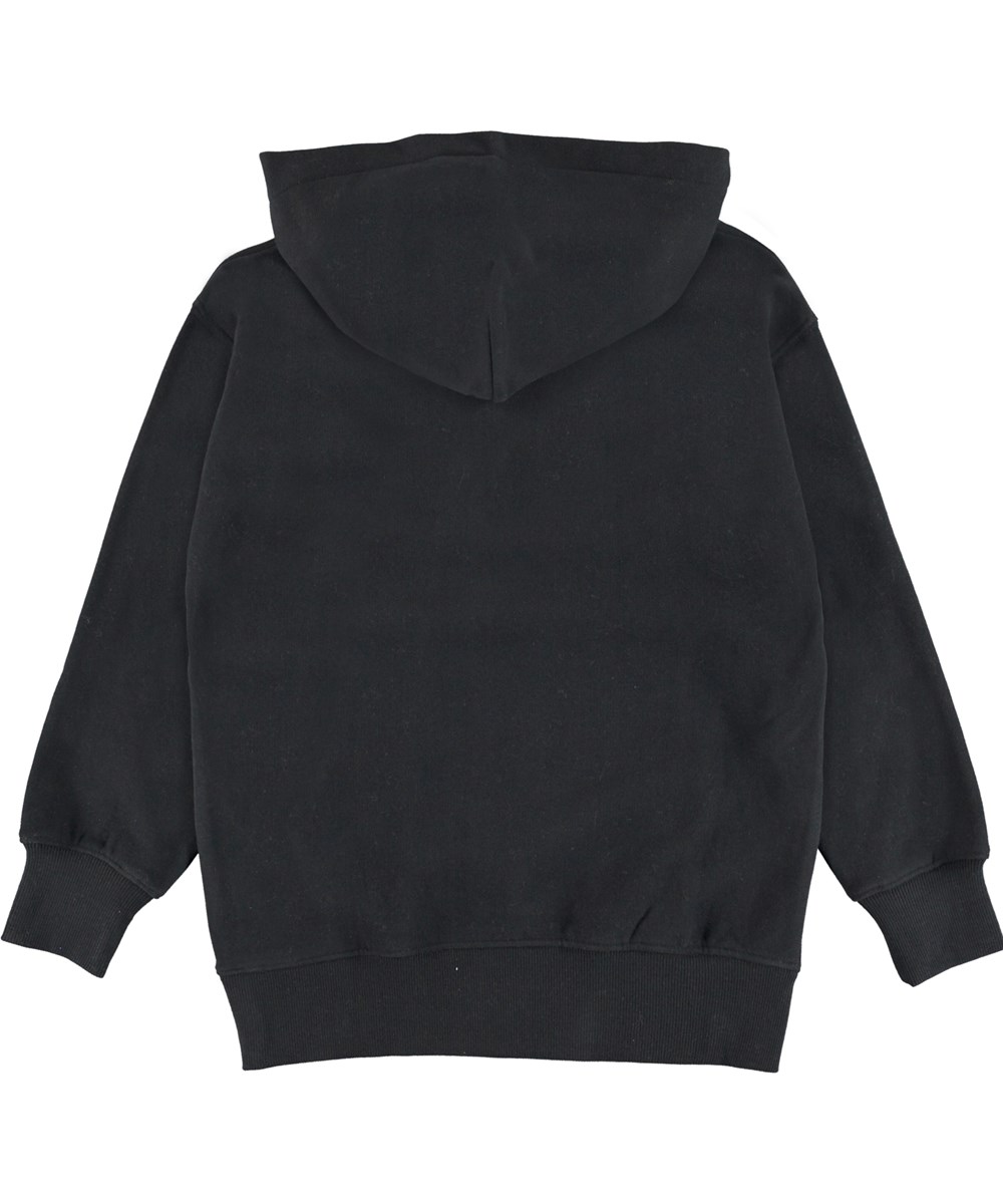 Moz - Black - Black organic unisex hoodie