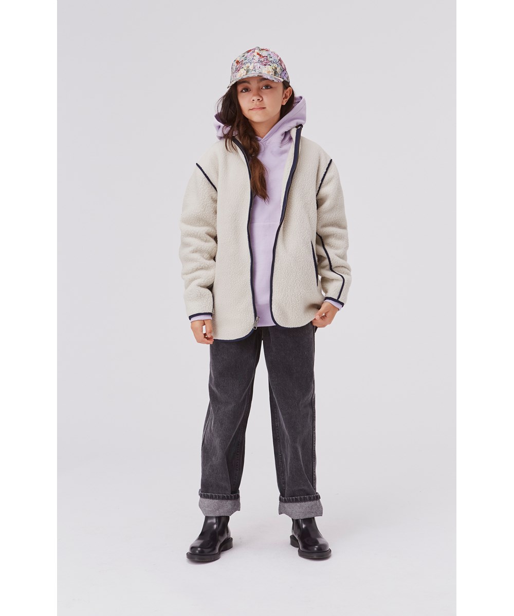 Moz - Frozen Lilac - Light purple organic unisex hoodie