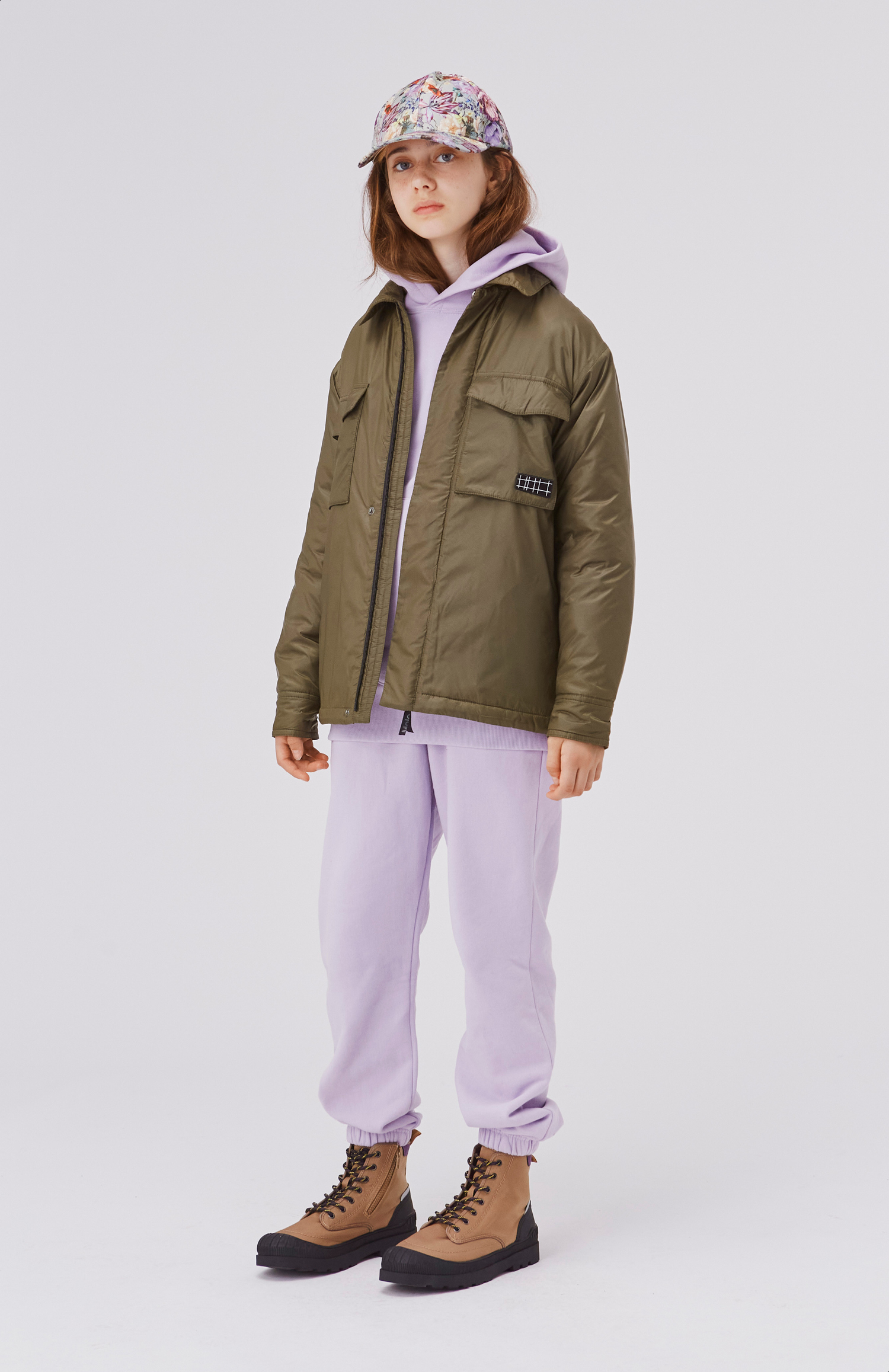 Moz - Frozen Lilac - Light purple organic unisex hoodie - Molo